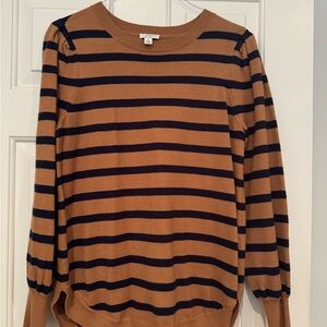 crown & ivy Brown and Black Striped Sweater
